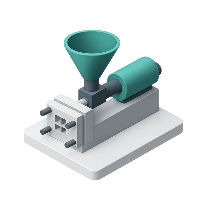 Plastic Injection Molding illustration